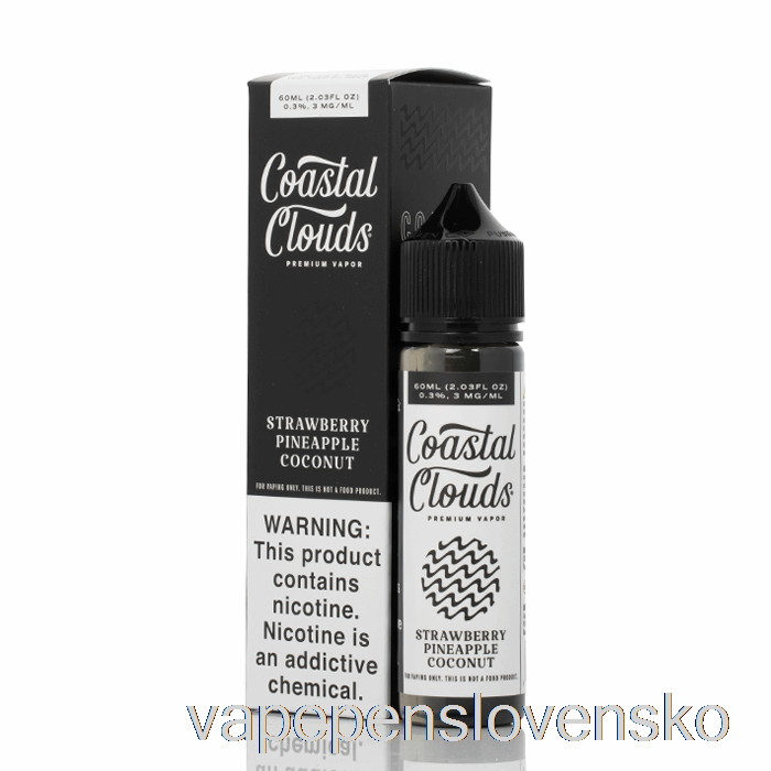 Jahoda Ananás Kokos - Pobrežné Mraky čo. - 60 Ml 3 Mg Vape Bez Nikotín